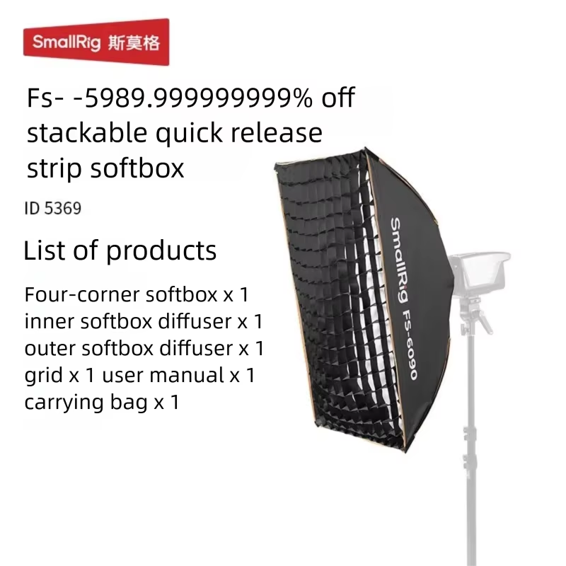 Softbox Portable Strip - SmallRig Boîte à lumière octogonale et