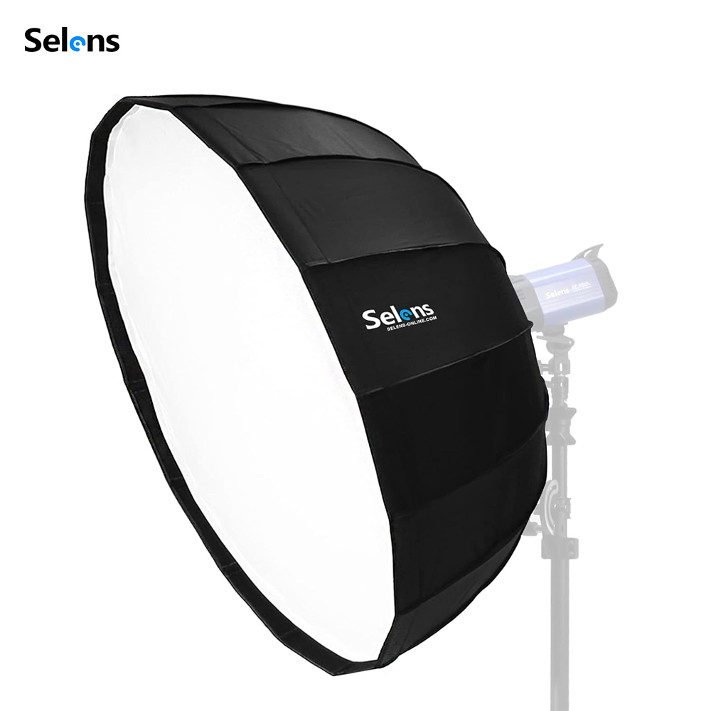 Photography Studio Lighting Set Up - Boîte à lumière parabolique Selens à