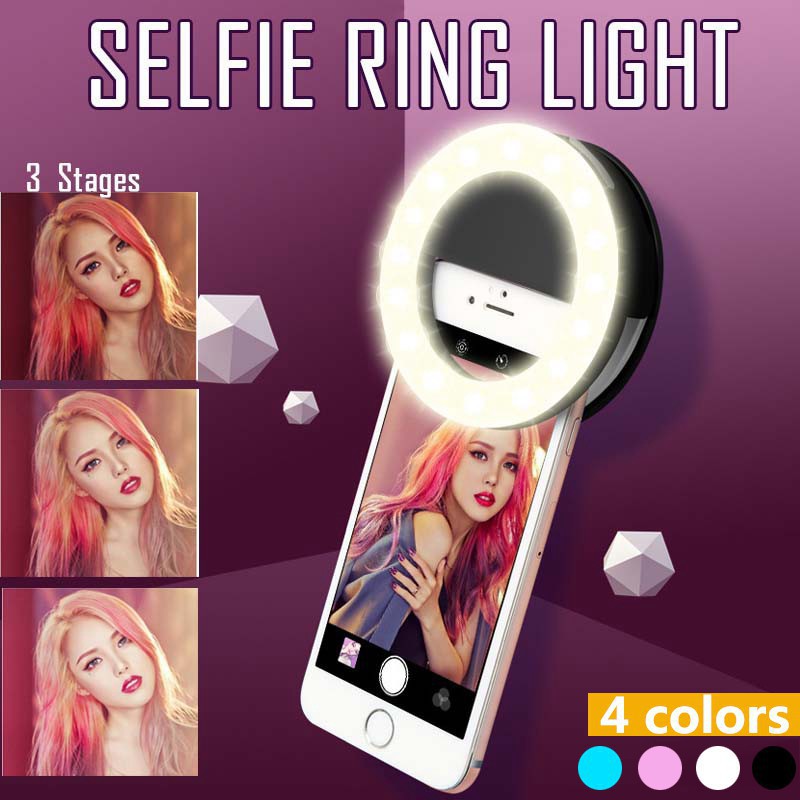 Quality Photography Lighting - Anneau lumineux LED avec chargeur USB,