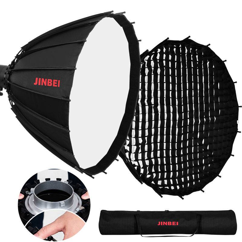 Parabolic Umbrella Deep - JINBEI Boîte à lumière parabolique réflectrice