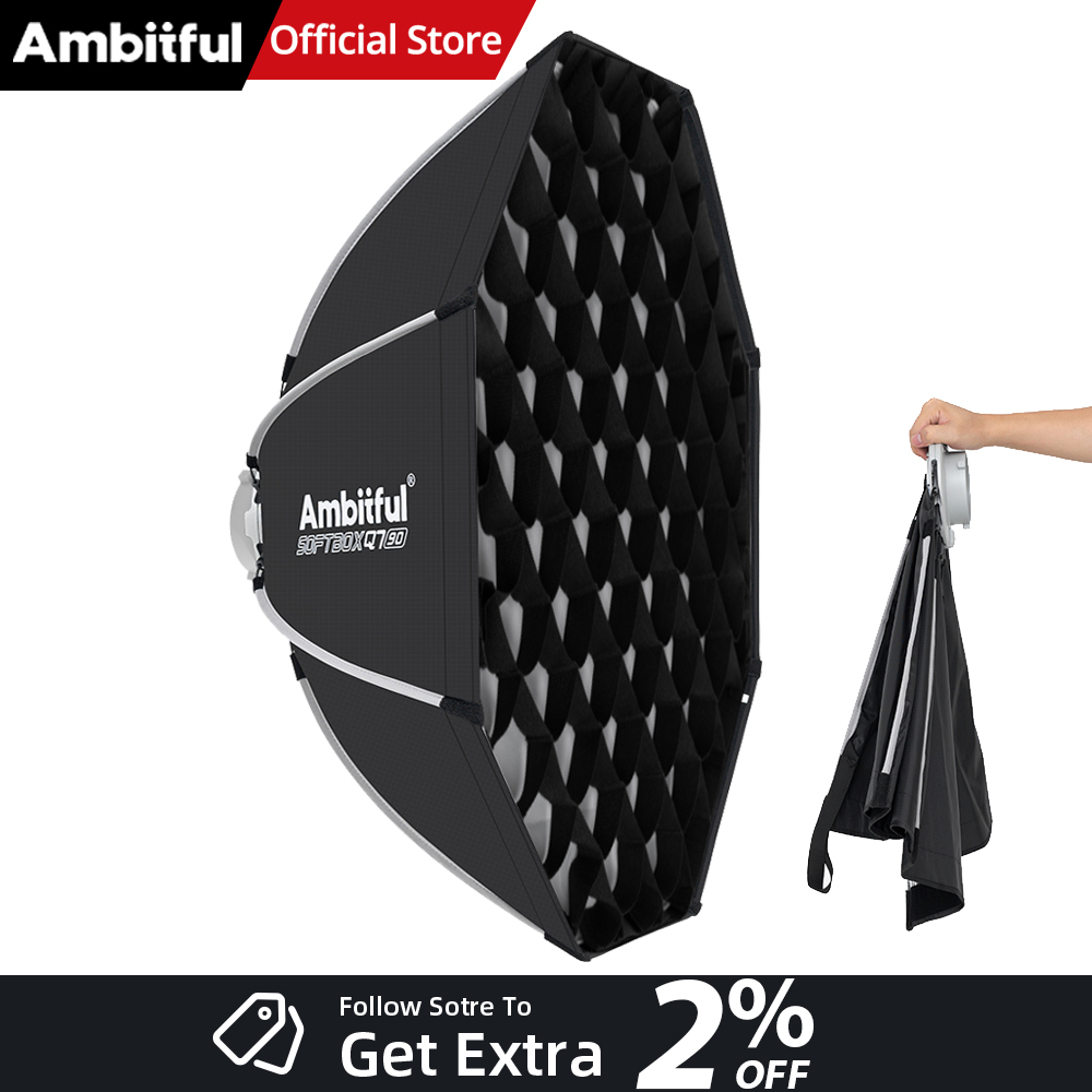 Photography Studio Lighting Set Up - AMBITFUL Q7II 55/65/90cm Boîte à lumière