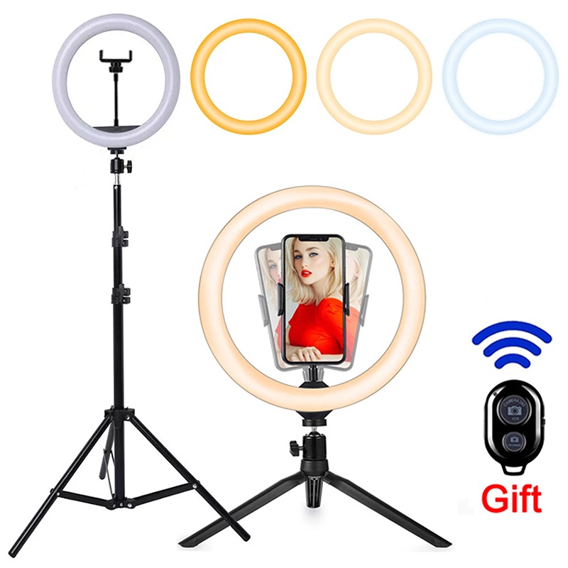Quality Photography Lighting - Anneau lumineux LED pour selfie, 16/26/33cm,