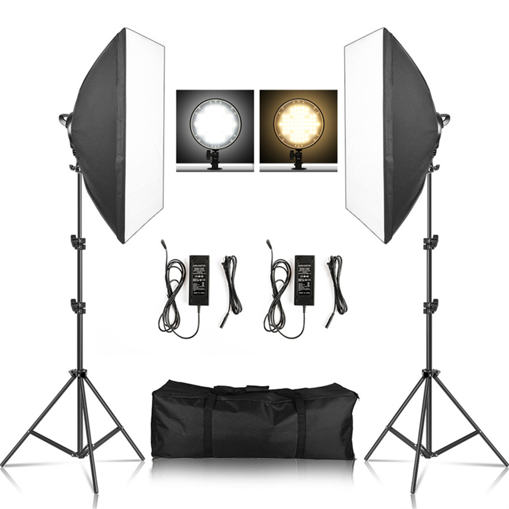 Quality Photography Lighting - Softbox Light Kit de photographie, 2m