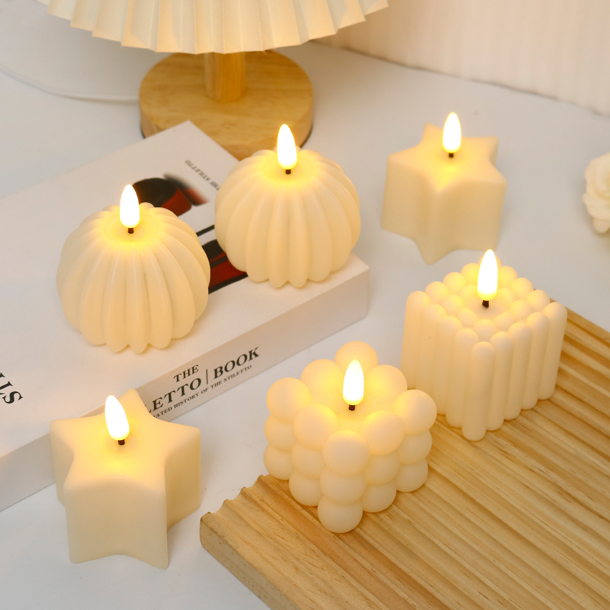 Bougie LED en forme de cube po - Lighting In Photography avis et prix