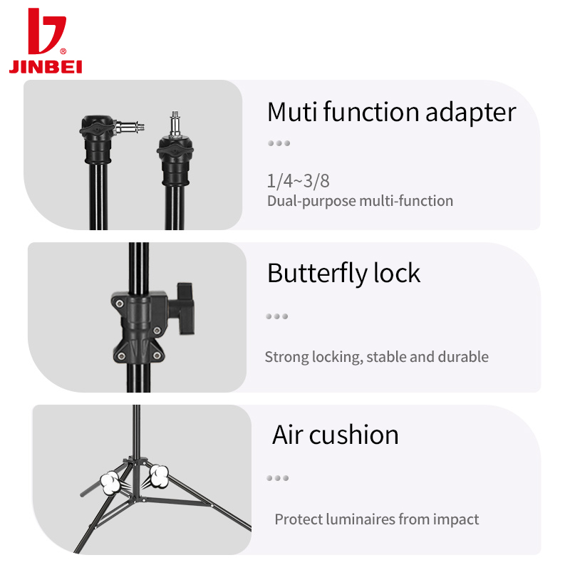 JINBEI MZ-2400FP Trépied profe - Lighting In Photography avis et prix