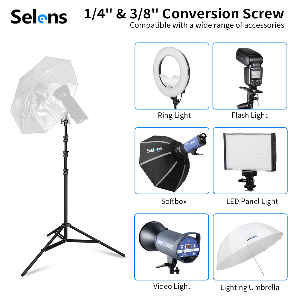 Selens 2.2~3.95m Support de Lu - Quality Photography Lighting avis et prix