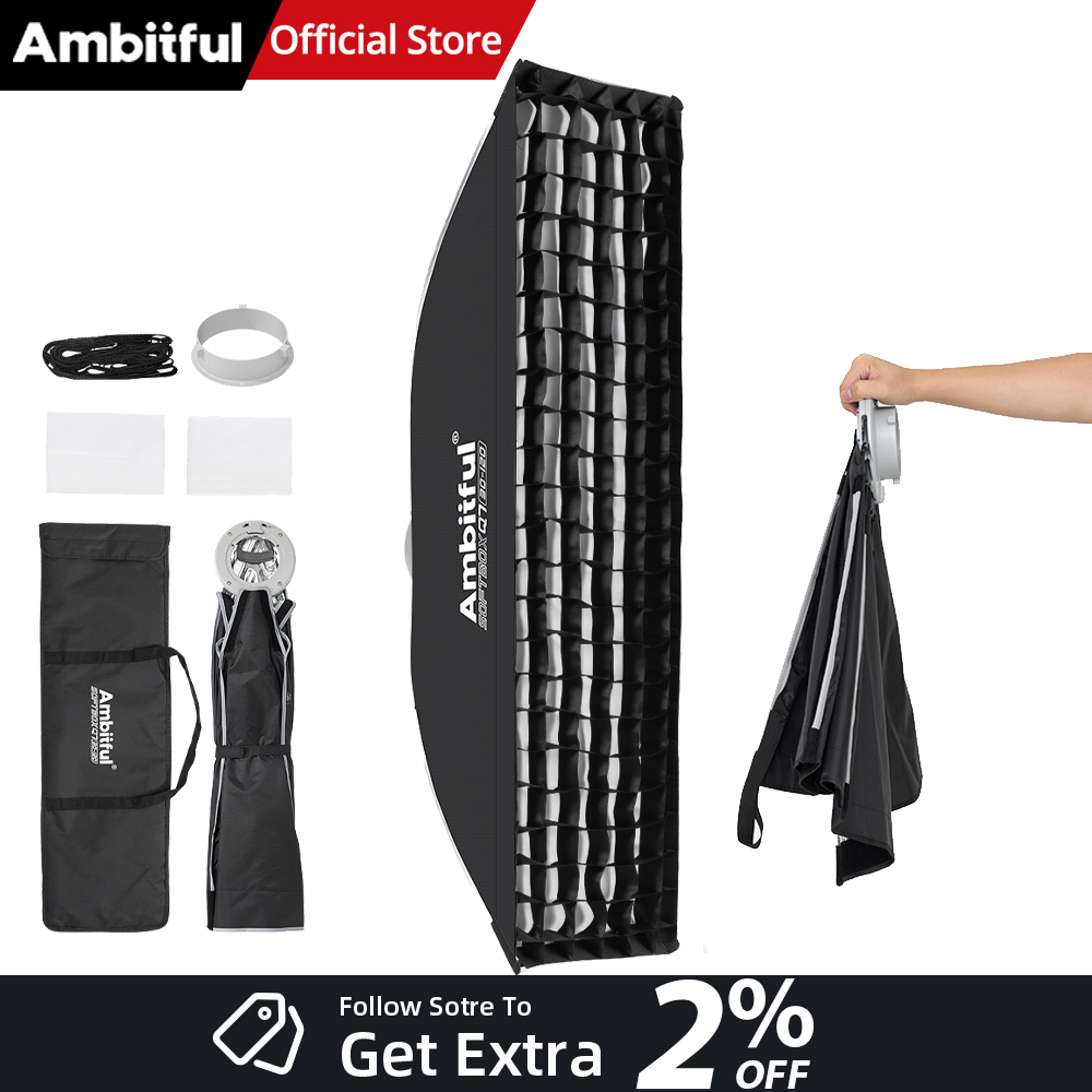 AMBITFUL Q7-II 30*120cm Boîte  - Photography Studio Lighting Set Up avis et prix