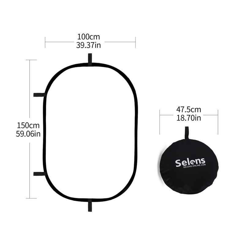 Réflecteur ovale pliable 100x1 - Photography Lighting Board avis et prix